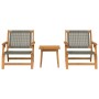 Sillas de Jardín con Mesa 3 pcs Gris 45 x 45 x 40 cm en Sillas de jardín | Comprar online en Foro24