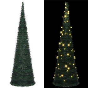 Árbol de Navidad emergente preiluminado con luces verde 150 cm en Arboles de navidad | Comprar online en Foro24