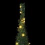 Árbol de Navidad emergente preiluminado con luces verde 150 cm