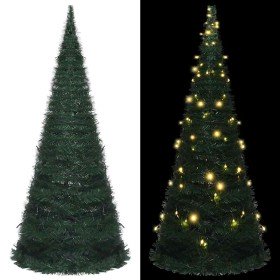 Árbol de Navidad emergente preiluminado con luces verde 210 cm en Arboles de navidad | Comprar online en Foro24