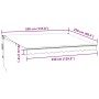 Toldo retráctil automático marrón 350x250 cm