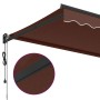 Toldo retráctil automático marrón 350x250 cm