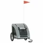 Haustier-Fahrradanhänger, Eisen-Oxford-Stoff, Grau von vidaXL, Kinderwagen für Haustiere - Ref: Foro24-93958, Preis: 100,09 €...