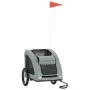 Haustier-Fahrradanhänger, Eisen-Oxford-Stoff, Grau von vidaXL, Kinderwagen für Haustiere - Ref: Foro24-93958, Preis: 100,09 €...