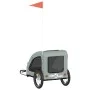 Haustier-Fahrradanhänger, Eisen-Oxford-Stoff, Grau von vidaXL, Kinderwagen für Haustiere - Ref: Foro24-93958, Preis: 100,09 €...