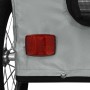 Haustier-Fahrradanhänger, Eisen-Oxford-Stoff, Grau von vidaXL, Kinderwagen für Haustiere - Ref: Foro24-93958, Preis: 101,87 €...