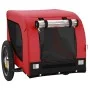 Pet Bicycle Trailer Iron Oxford Cloth Red Black by vidaXL, pet strollers - Ref: Foro24-93992, Price: 100,74 €, Discount: %