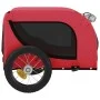 Pet Bicycle Trailer Iron Oxford Cloth Red Black by vidaXL, pet strollers - Ref: Foro24-93992, Price: 100,74 €, Discount: %