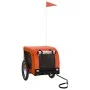 Pet Bicycle Trailer Iron Oxford Cloth Orange Black by vidaXL, pet strollers - Ref: Foro24-93998, Price: 98,17 €, Discount: %