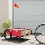 Fahrradanhänger aus Eisen und rotem Oxford-Stoff von vidaXL, Fahrradanhänger - Ref: Foro24-94174, Preis: 98,23 €, Rabatt: %