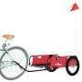 Fahrradanhänger aus Eisen und rotem Oxford-Stoff von vidaXL, Fahrradanhänger - Ref: Foro24-94174, Preis: 98,23 €, Rabatt: %
