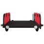Fahrradanhänger aus Eisen und rotem Oxford-Stoff von vidaXL, Fahrradanhänger - Ref: Foro24-94174, Preis: 100,35 €, Rabatt: %