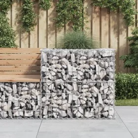 Galvanized iron gabion basket silver color 70x70x65 cm by vidaXL, Pots and planters - Ref: Foro24-364850, Price: 49,23 €, Dis...