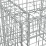 Galvanized iron gabion basket silver color 70x70x65 cm by vidaXL, Pots and planters - Ref: Foro24-364850, Price: 49,23 €, Dis...