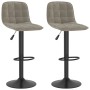 Taburetes de cocina 2 unidades terciopelo gris claro de vidaXL, Taburetes de cocina - Ref: Foro24-333991, Precio: 129,08 €, D...