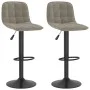 Taburetes de cocina 2 unidades terciopelo gris claro de vidaXL, Taburetes de cocina - Ref: Foro24-333991, Precio: 126,77 €, D...