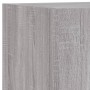 Muebles TV pared con LED 5 pzas madera ingeniería gris Sonoma