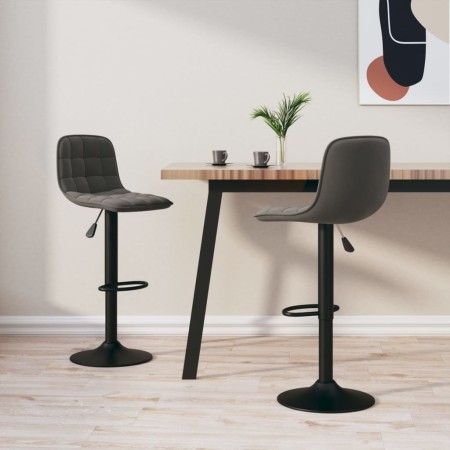 Küchenhocker 2 Einheiten dunkelgrauer Samt von vidaXL, Küchenhocker - Ref: Foro24-333992, Preis: 110,88 €, Rabatt: %