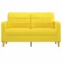 2 seater sofa in light yellow fabric 140 cm by vidaXL, Sofas - Ref: Foro24-359096, Price: 190,61 €, Discount: %