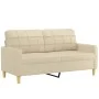 2-seater cream-colored fabric sofa, 140 cm by vidaXL, Sofas - Ref: Foro24-359093, Price: 191,31 €, Discount: %
