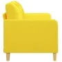 2 seater sofa in light yellow fabric 140 cm by vidaXL, Sofas - Ref: Foro24-359096, Price: 190,61 €, Discount: %