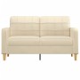 2-seater cream-colored fabric sofa, 140 cm by vidaXL, Sofas - Ref: Foro24-359093, Price: 193,42 €, Discount: %