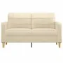 2-seater cream-colored fabric sofa, 140 cm by vidaXL, Sofas - Ref: Foro24-359093, Price: 191,31 €, Discount: %