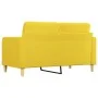 2 seater sofa in light yellow fabric 140 cm by vidaXL, Sofas - Ref: Foro24-359096, Price: 190,61 €, Discount: %