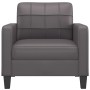 Synthetic leather gray armchair 60 cm by vidaXL, Sofas - Ref: Foro24-359109, Price: 135,56 €, Discount: %