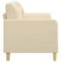 2-seater cream-colored fabric sofa, 140 cm by vidaXL, Sofas - Ref: Foro24-359093, Price: 191,31 €, Discount: %