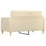 2-seater cream-colored fabric sofa, 140 cm by vidaXL, Sofas - Ref: Foro24-359093, Price: 191,31 €, Discount: %