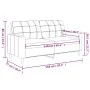 2-Sitzer-Sofa aus cremefarbenem Stoff 140 cm von vidaXL, Sofas - Ref: Foro24-359093, Preis: 191,31 €, Rabatt: %