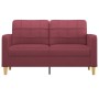 2-seater red fabric sofa 140 cm by vidaXL, Sofas - Ref: Foro24-359097, Price: 192,85 €, Discount: %