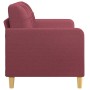 2-seater red fabric sofa 140 cm by vidaXL, Sofas - Ref: Foro24-359097, Price: 192,85 €, Discount: %