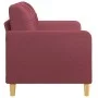 2-seater red fabric sofa 140 cm by vidaXL, Sofas - Ref: Foro24-359097, Price: 189,62 €, Discount: %