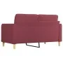 2-seater red fabric sofa 140 cm by vidaXL, Sofas - Ref: Foro24-359097, Price: 189,62 €, Discount: %