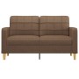 2 seater brown fabric sofa 140 cm by vidaXL, Sofas - Ref: Foro24-359094, Price: 194,34 €, Discount: %