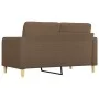 2 seater brown fabric sofa 140 cm by vidaXL, Sofas - Ref: Foro24-359094, Price: 189,57 €, Discount: %