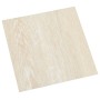 Lamas para suelo autoadhesivas 55 uds PVC beige 5,11 m²