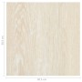 Lamas para suelo autoadhesivas 55 uds PVC beige 5,11 m²