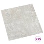 Lamas para suelo autoadhesivas 55 uds PVC gris claro 5,11 m²