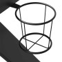 Escritorio gaming con patas en forma de K negro 110x60x75 cm