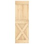 Schiebetür mit Beschlägen aus massivem Kiefernholz, 70 x 210 cm von vidaXL, Türen - Ref: Foro24-3202979, Preis: 156,28 €, Rab...