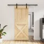 Schiebetür mit massiven Kiefernbefestigungen 85x210 cm von vidaXL, Türen - Ref: Foro24-3202981, Preis: 175,39 €, Rabatt: %