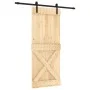 Schiebetür mit massiven Kiefernbefestigungen 85x210 cm von vidaXL, Türen - Ref: Foro24-3202981, Preis: 175,39 €, Rabatt: %
