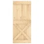 Schiebetür mit Beschlägen aus massivem Kiefernholz, 90 x 210 cm von vidaXL, Türen - Ref: Foro24-3202982, Preis: 185,87 €, Rab...