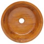 Lavabo de madera maciza de teca Φ40x10 cm