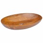 Lavabo de madera maciza de teca 60x40x10 cm
