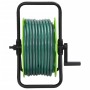 Carrete de rollo para manguera de pie PVC verde 30 m