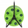 Carrete de rollo para manguera de pie PVC verde 30 m